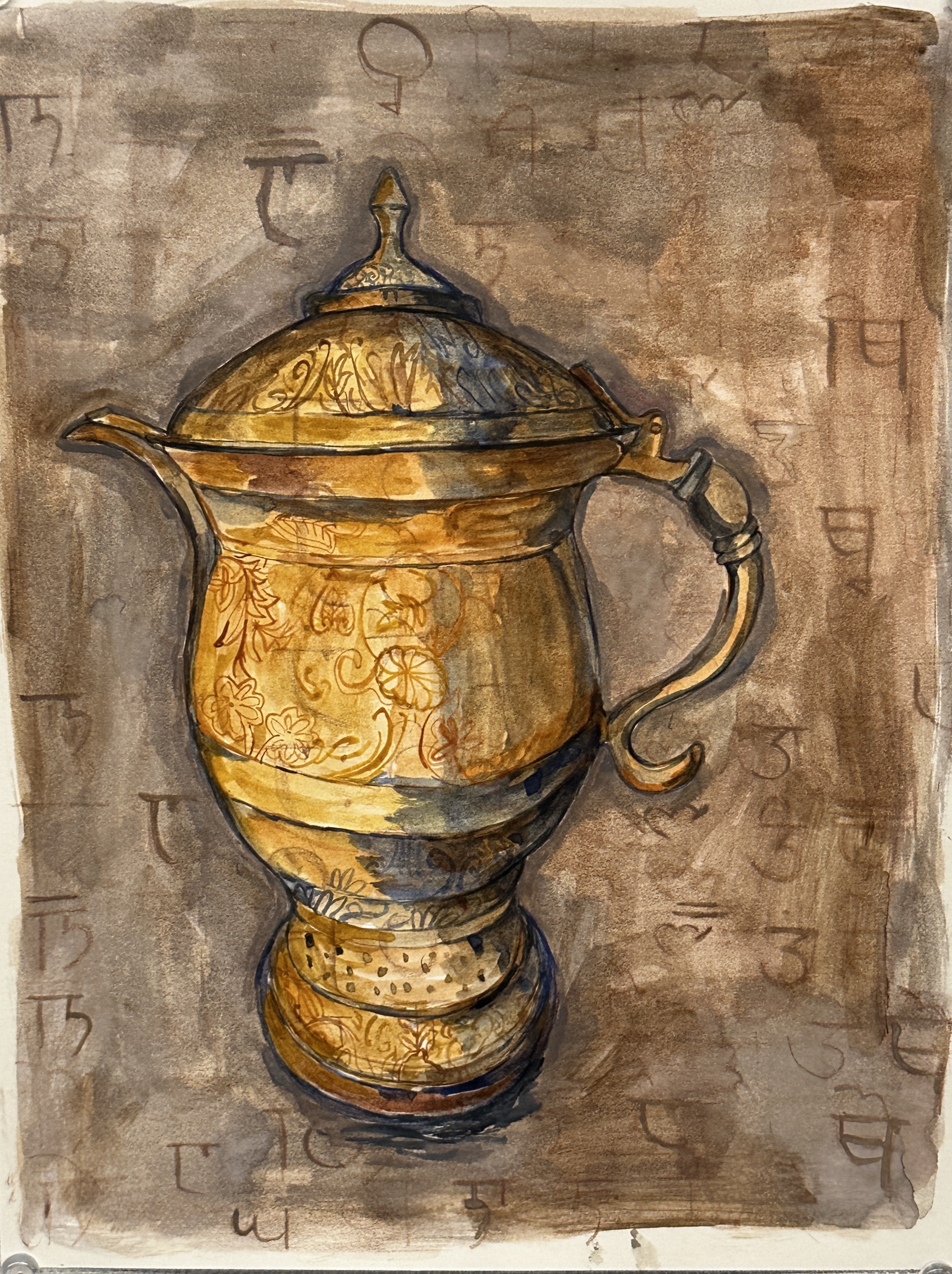 The Samovar, cultural object and was traditionally used for serving Kashmiri kehwa, and carries associations of hospitality, gathering, and domestic rituals.