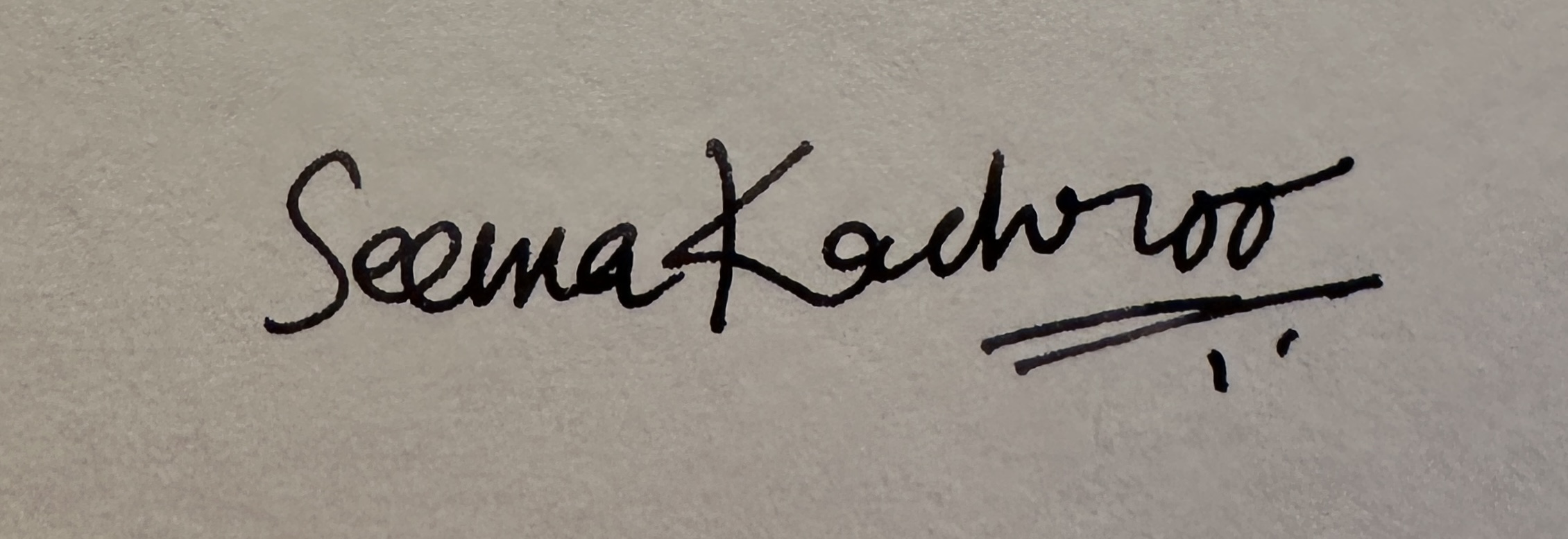 Artist's signature