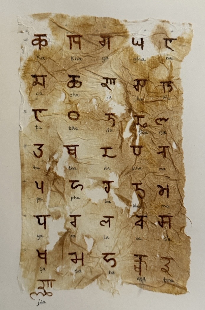 The Sharada script has almost disappeared, now rarely used and mostly seen in Kashmiri horoscopes or historical manuscripts.